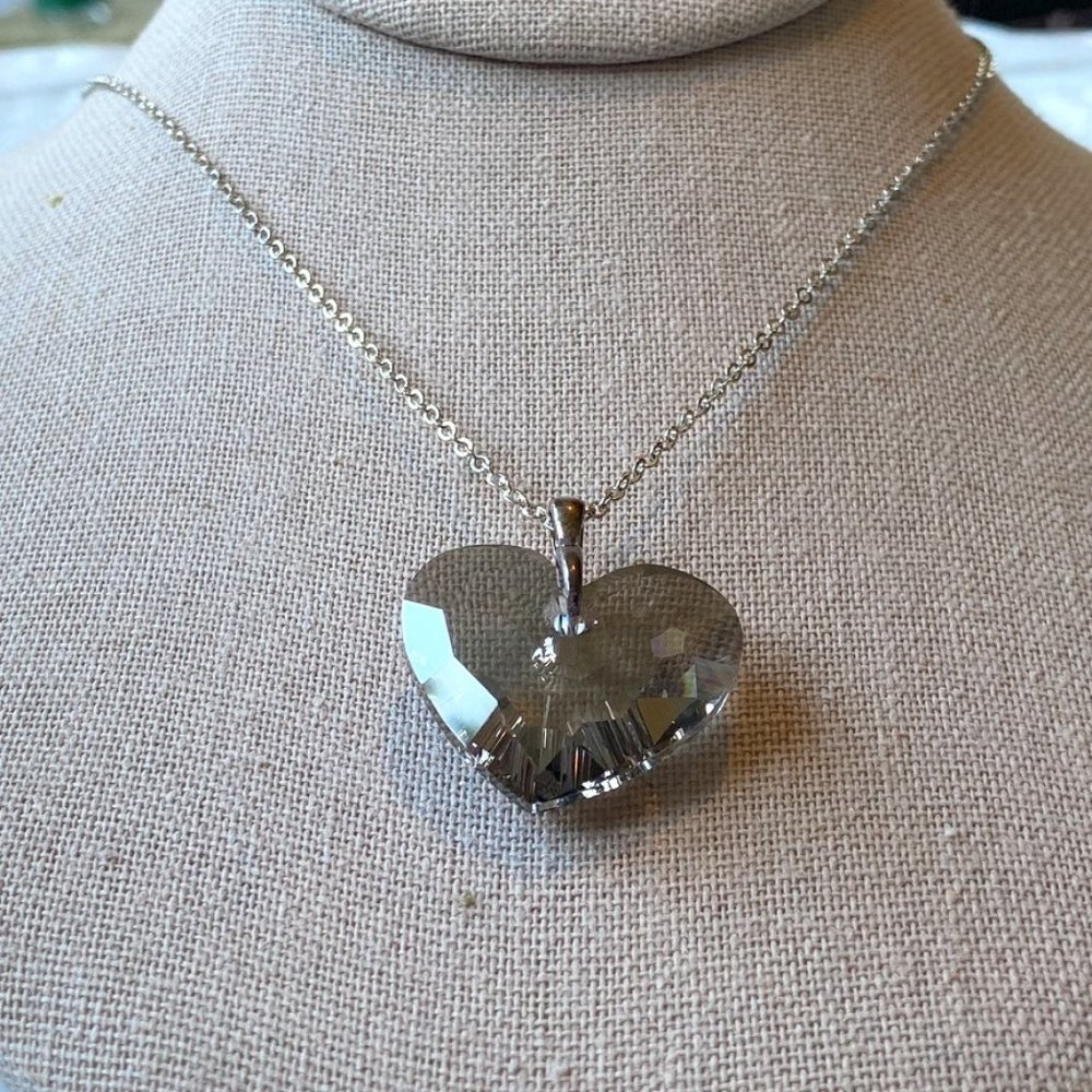 Swarovski Essentials Crystal Heart Necklace